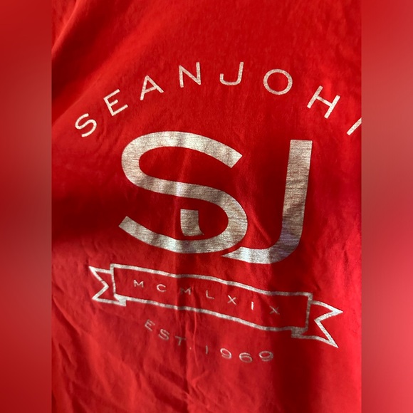 Bright red and silver letters sean john tshirts men size xl - Picture 8 of 10
